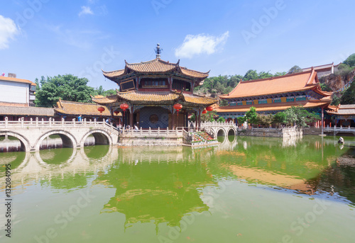 Yuantong Kunming Temple in sunny day  Kunming capital city of Yu