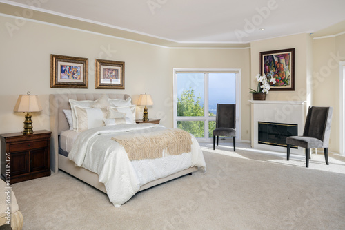 Traditional Bedroom interior in beige