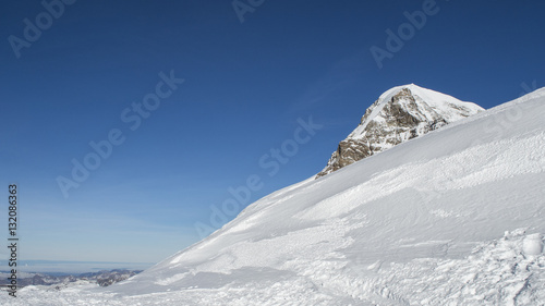 Amazing winter landscape Jungfraujoch, top of Eurpoe