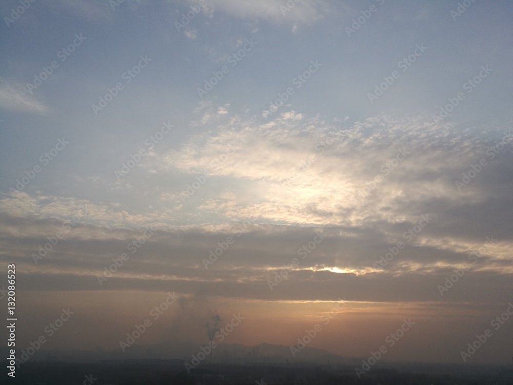 Fototapeta premium sunset and clouds