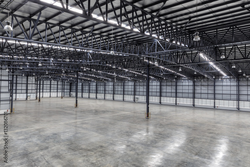 Roof of empty warehouse