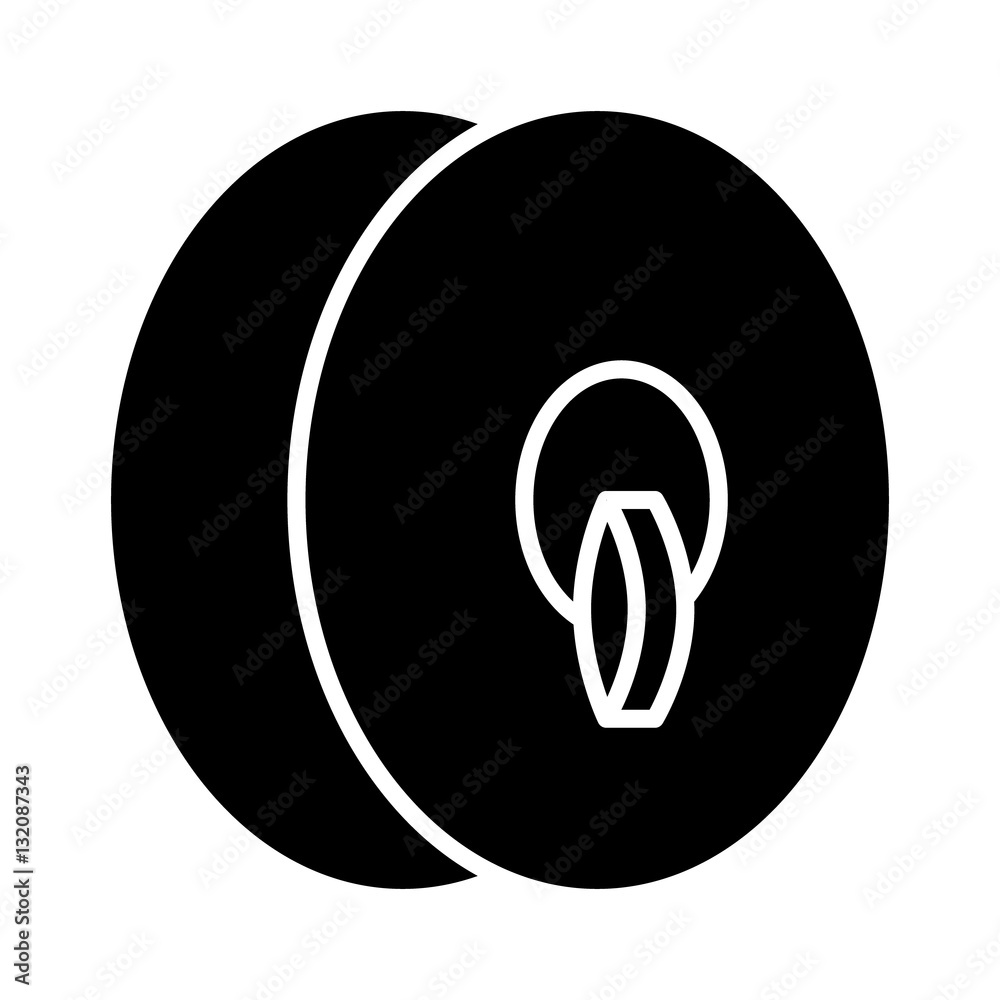 Clash cymbals or orchestral cymbals musical instrument with strap flat icon for music apps and websites Clash cymbals or orchestral cymbals musical instrument with strap flat icon for music apps and websites