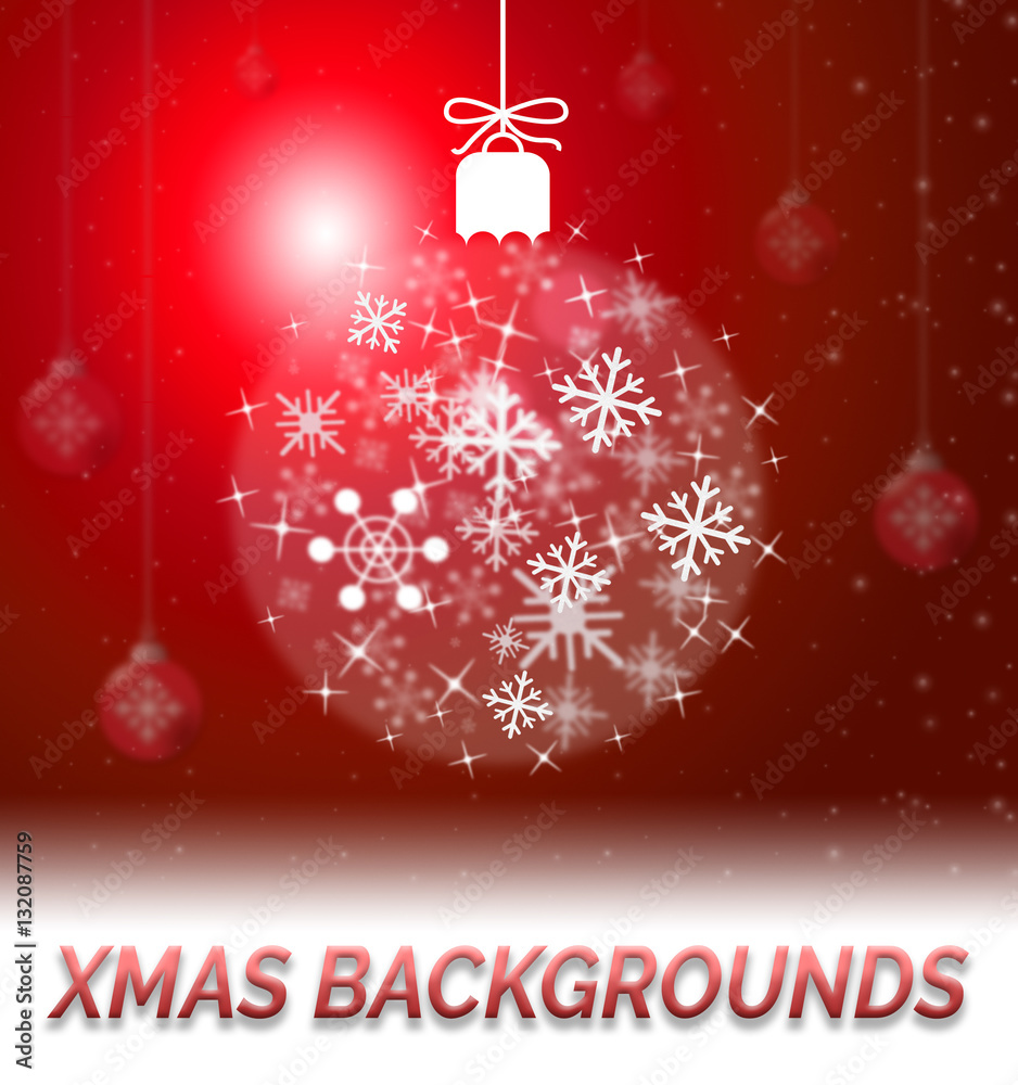Xmas Backgrounds Showing Christmas Background 3d Illustration Xmas Backgrounds Showing Christmas Background 3d Illustration