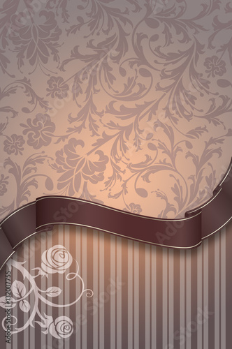 Decorative floral background.