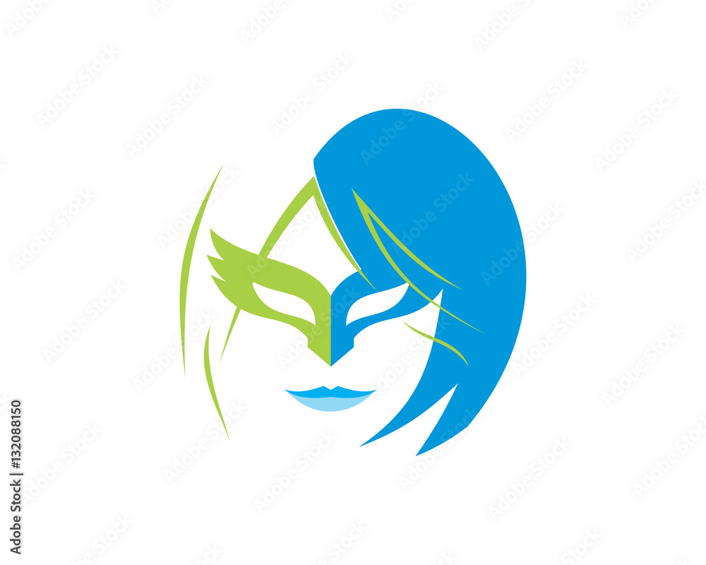 mask ladies feminine icon mask ladies feminine icon