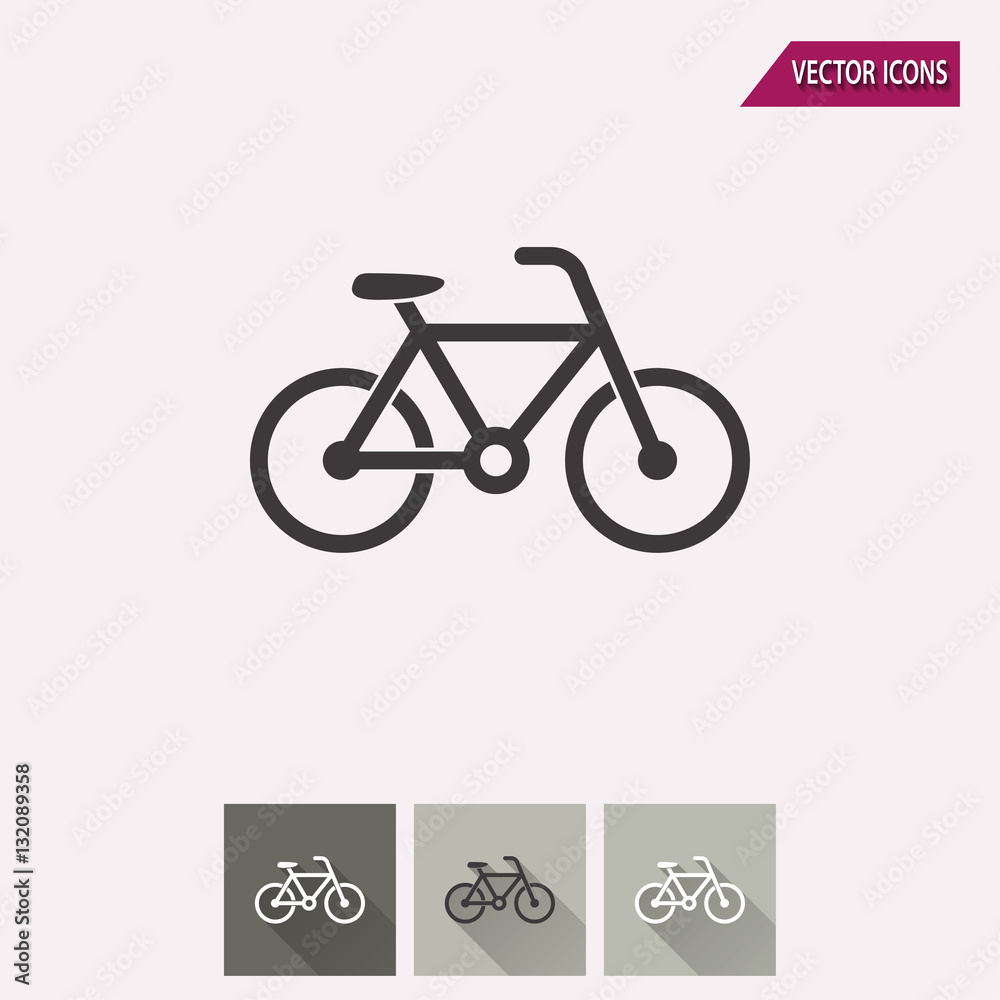 Bicycle - vector icon. Bicycle - vector icon.
