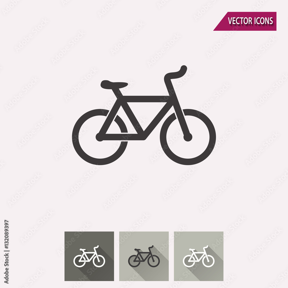 Fototapeta premium Bicycle - vector icon.