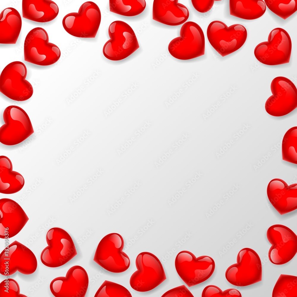 Heart shaped bead frame