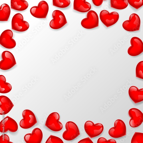 Heart shaped bead frame