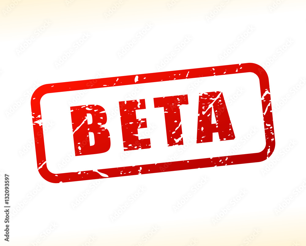 beta text buffered Adobe Stock