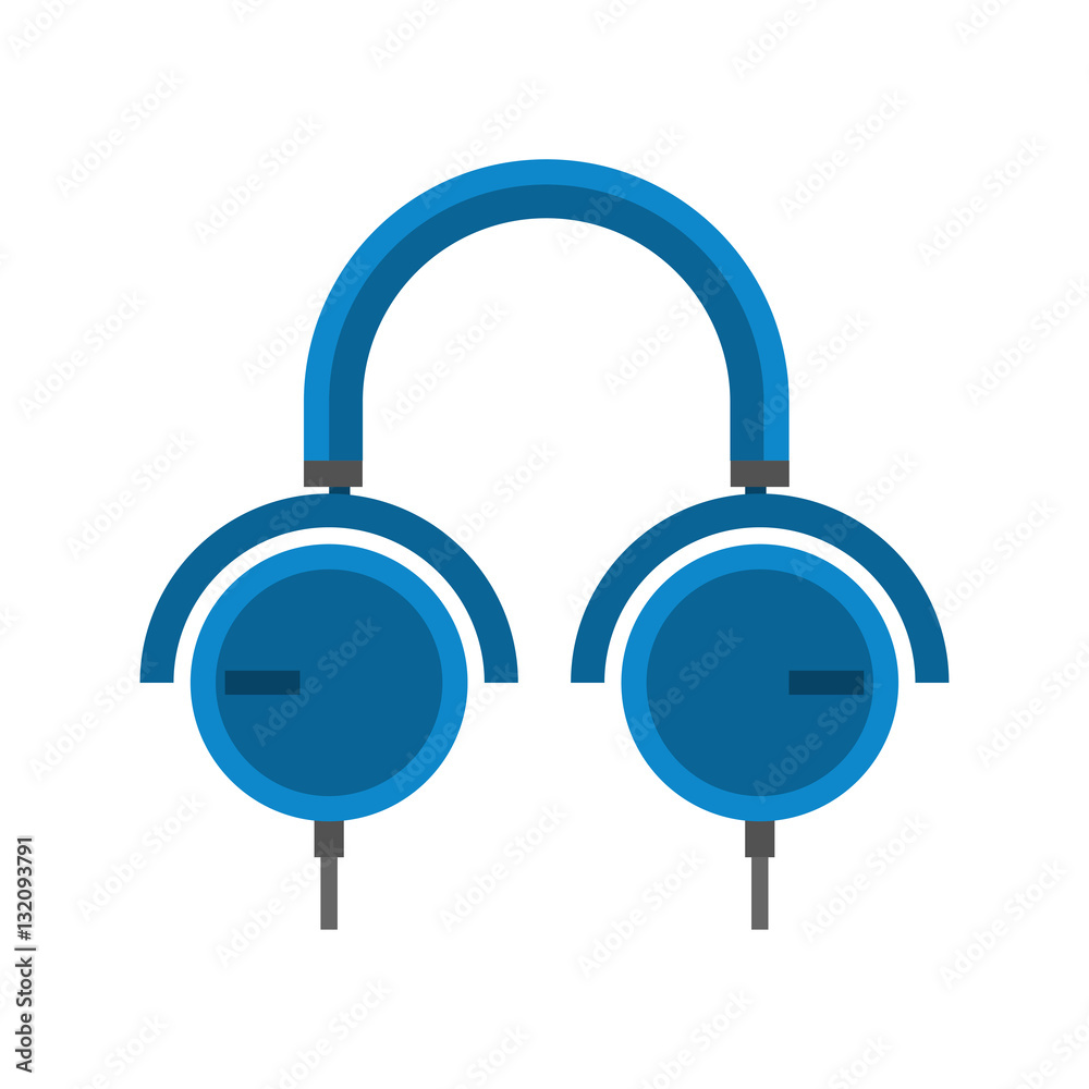 Headphones vector icon. Headphones vector icon.