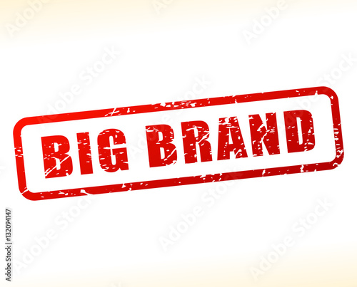 big brand text buffered
