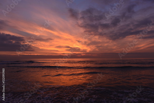 Sonnenuntergang im ligurischen Meer