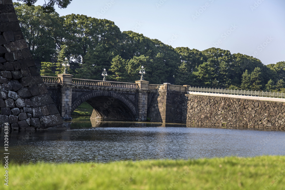 Seimon Ishibashi bridge at Imperial Palace in Tokyo