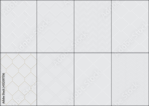 Geometric modern seamless pattern vector background