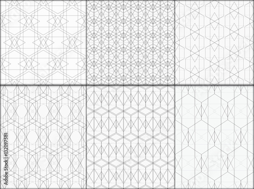 Modern geometric seamless pattern vector background