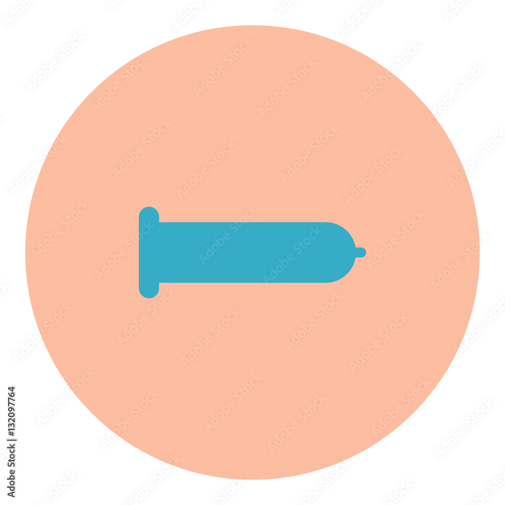 Condom icon - Rounded glyph style - pink and blue Condom icon - Rounded glyph style - pink and blue
