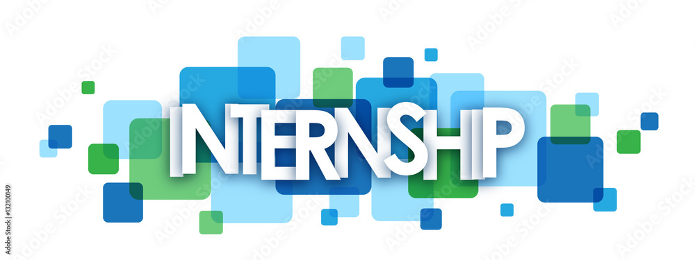 Fotografija INTERNSHIP Vector Letters icon