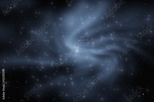 Fototapeta Naklejka Na Ścianę i Meble -  Stylized galaxy in space. Stars, nebula, light in astronomy abstract background