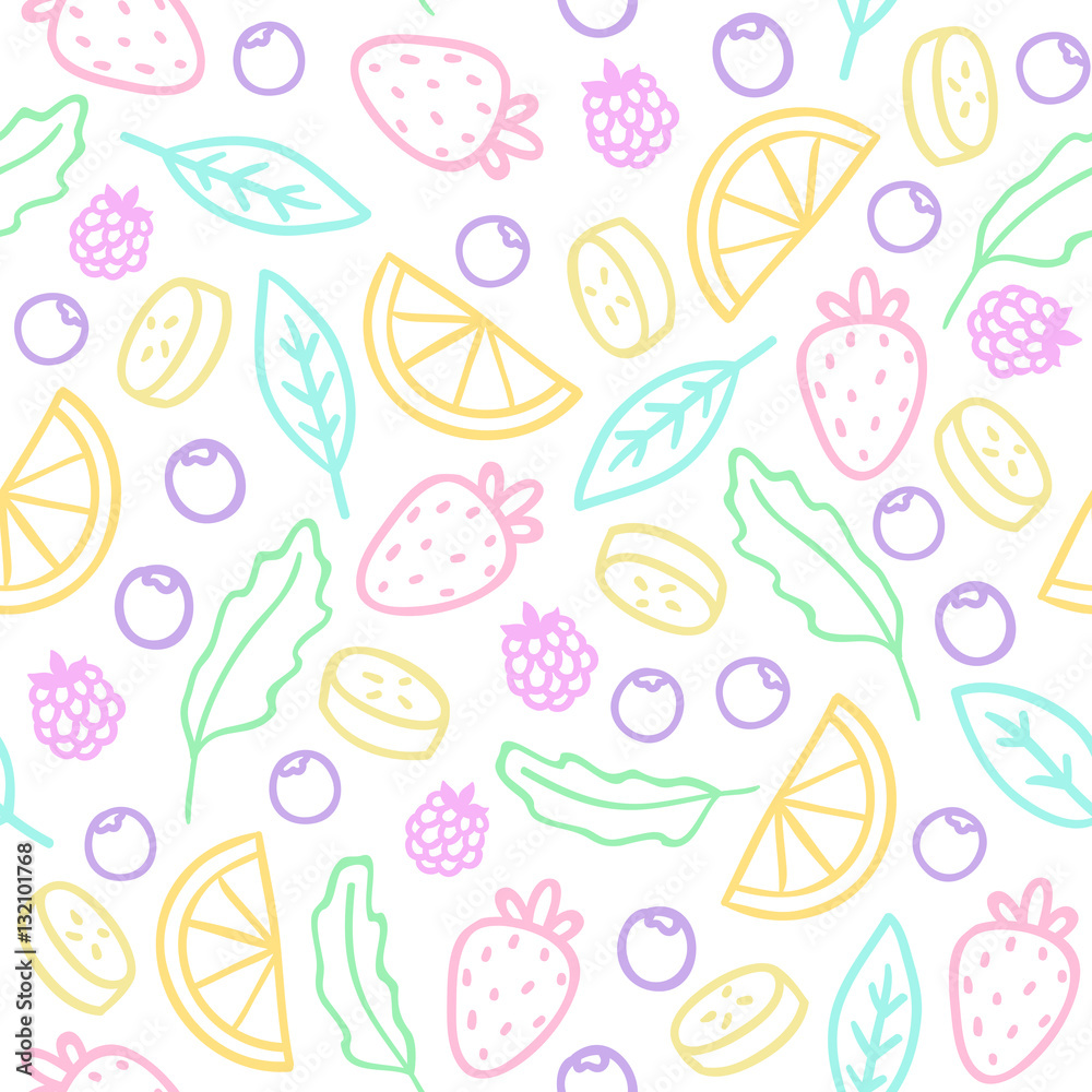 Hand drawn seamless pattern, vector EPS 10 background.