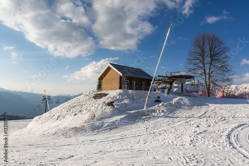 Canvastavla Ski Resort Gazprom, Krasnaya Polyana, Sochi National Park, Russia