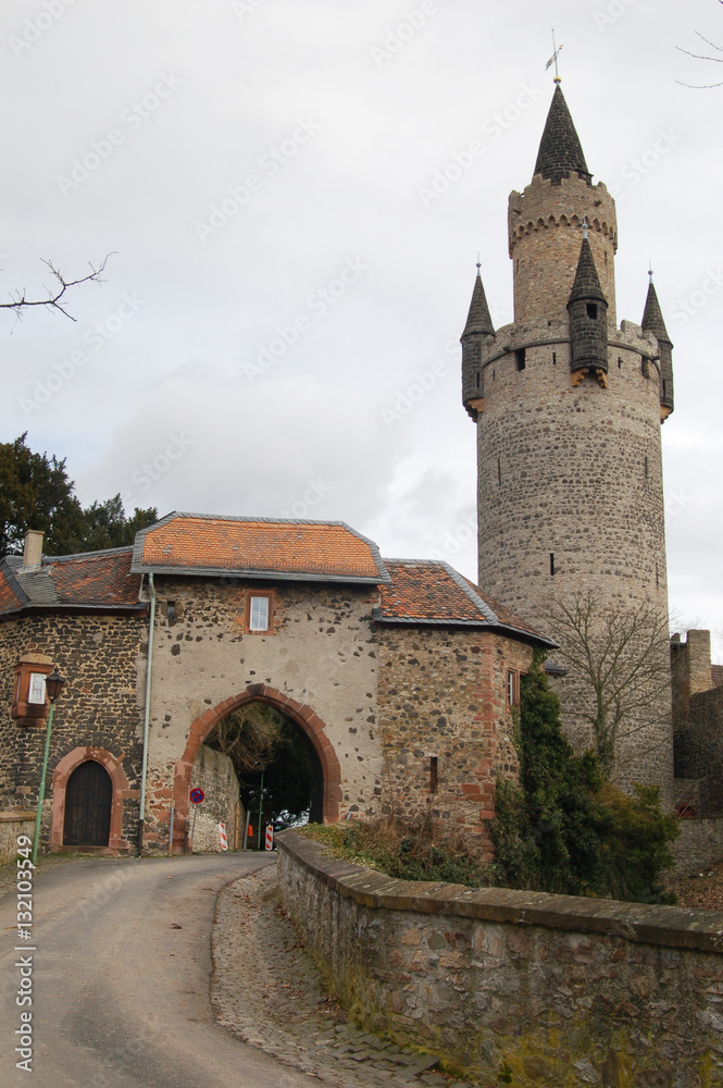 Obraz premium Travel Getrmanii. German Village, a small German town. German way of life, people, houses.