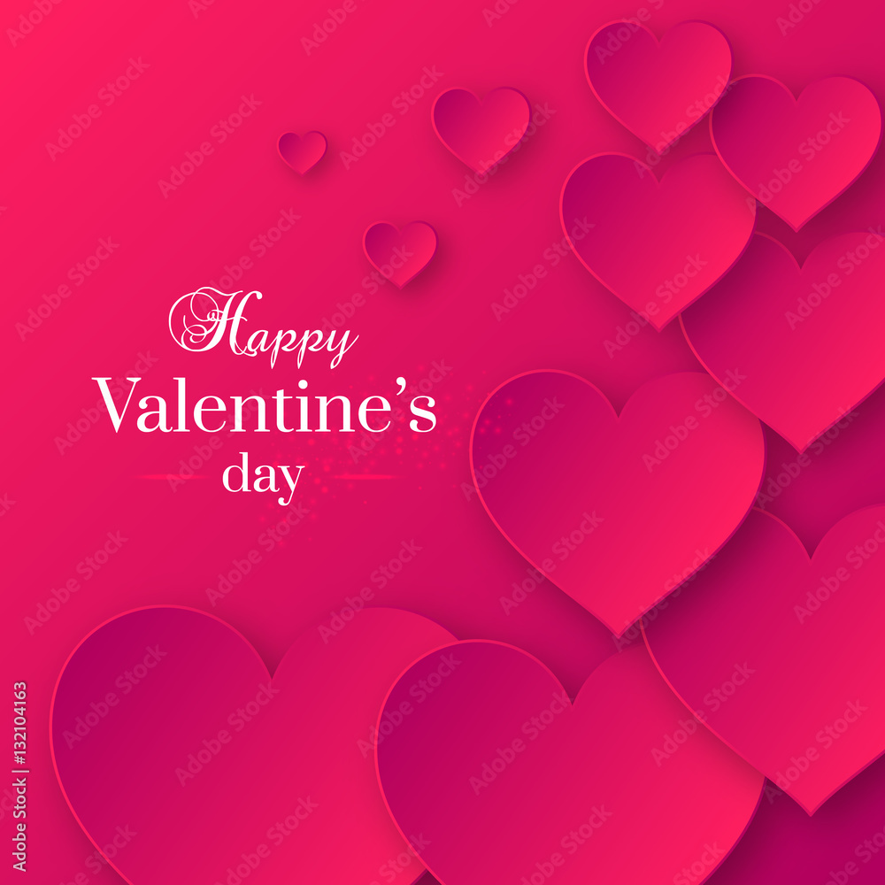 Abstract Valentine's day pink color background