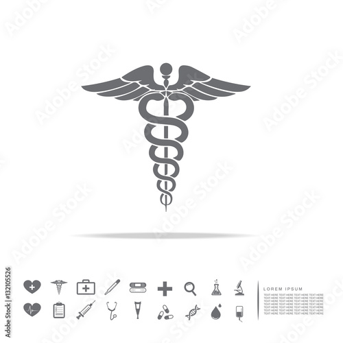 caduceus medical symbol photo