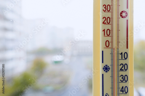 Thermometer Attached to the Window