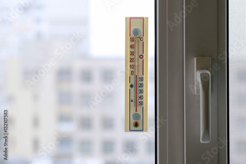 Thermometer Attached to the Window