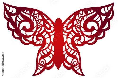 Laser cut vector template