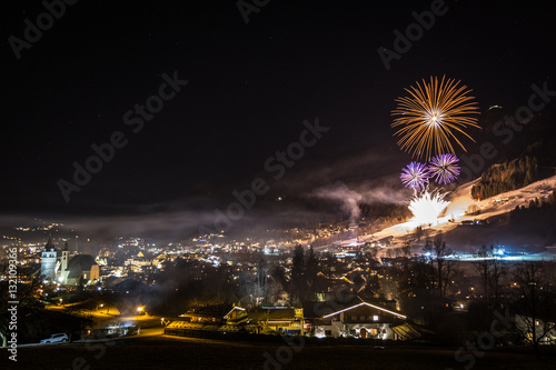 Silvester Feuerwerk mit Ausblick auf Kitzbühel