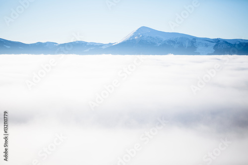 Winter mountains with fog © 4Max