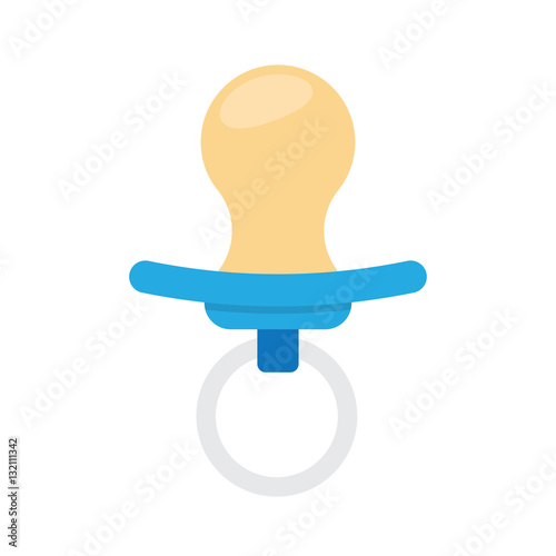 baby boy pacifier icon. Soother