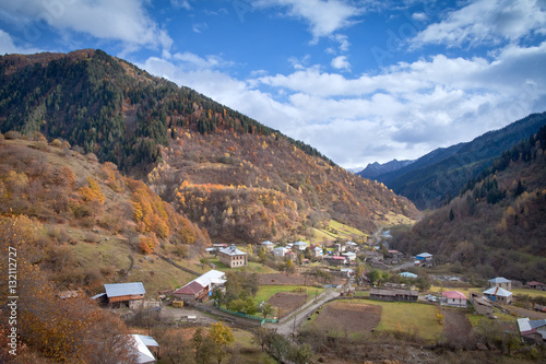 Gruzja piekną jesienią. A beautiful autumn in Georgia.