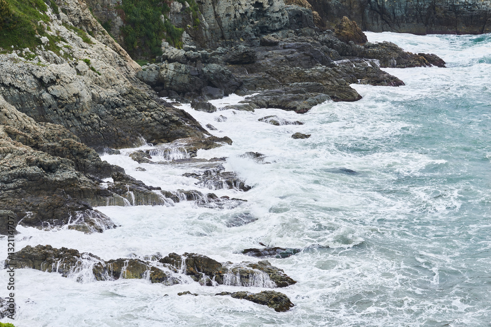 Rough waves on a coast Rough waves on a coast