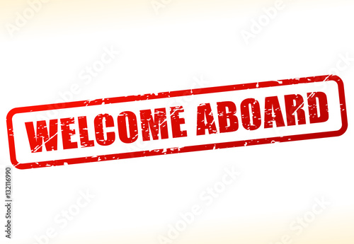 welcome aboard text buffered
