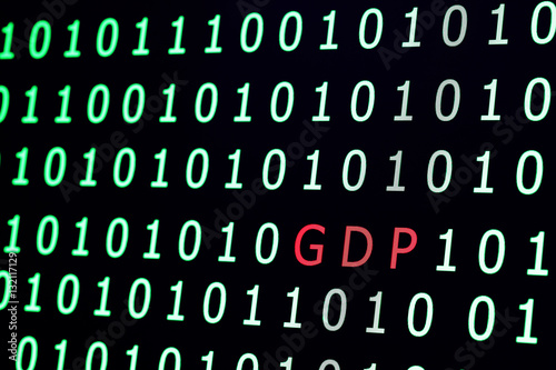 text GDP(gross domestic product) among binary code