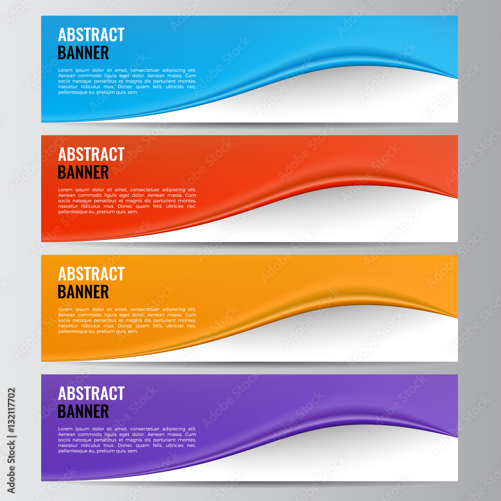 Fototapeta premium Abstract vector banner business background