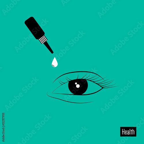 Eye drops. Eye medicine.