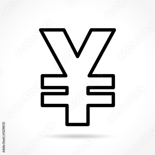 yen thin line icon