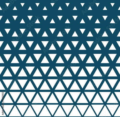 Abstract geometric blue graphic design triangle halftone pattern