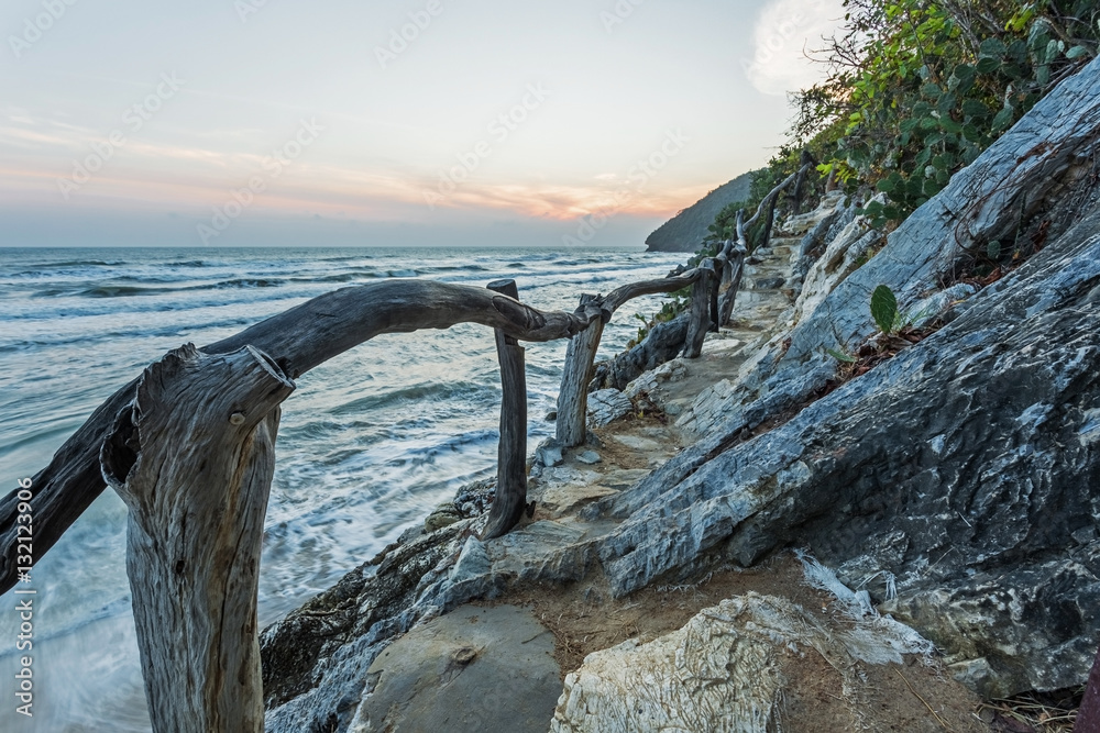 Fototapeta premium Beauty Island on twilight time