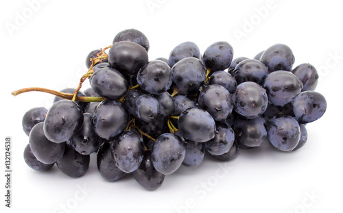 Canvas-taulu Grapes bunch isolated on a white background
