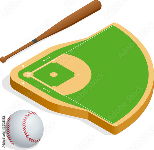 Isometric elements baseball set.