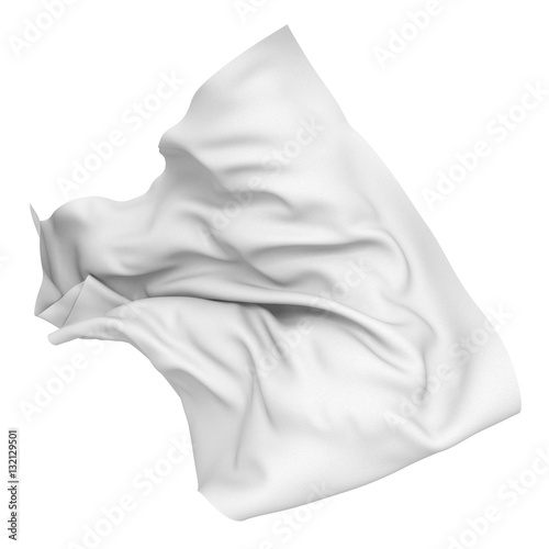 White silk satin cloth. Design element
