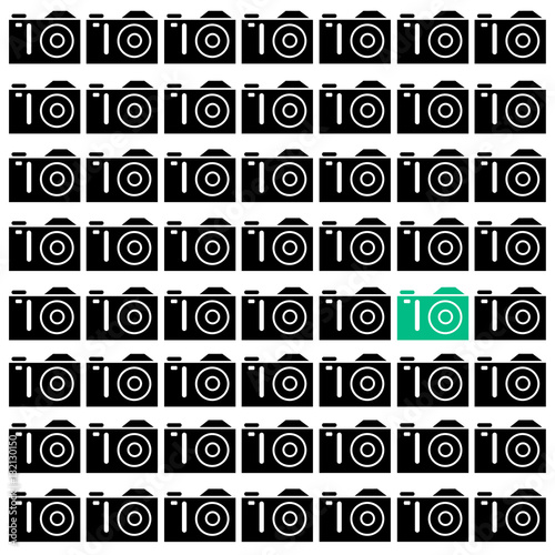 camera vector digital black lens focus photographer