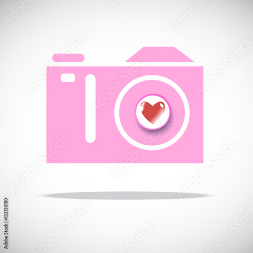 camera vector digital black lens focus photographer