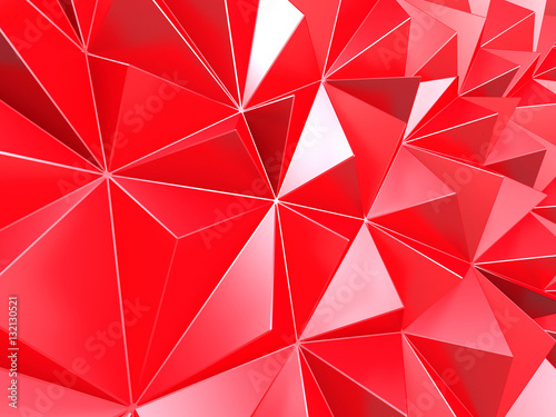 Purple red triangle poligons pattern wall background