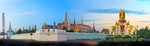 Wat Phra Kaew is most popular and landmark in bangkok ,Thailand (2 jan 2017) photo
